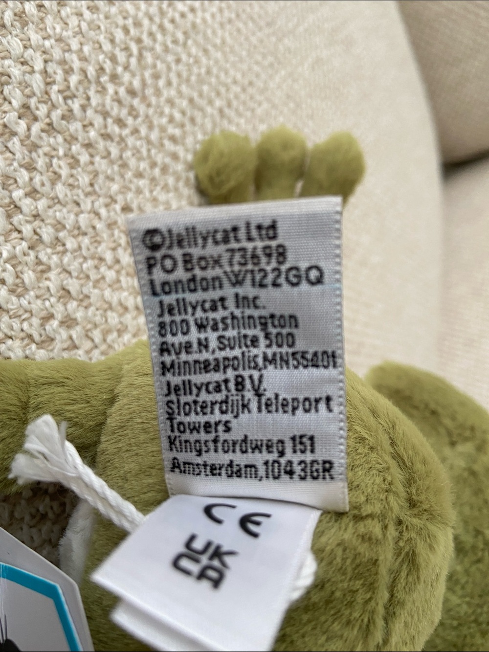 Jellycat Finnegan Frog Plush Toy I-11 - Picture 7 of 7